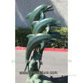 Bronze dolphin fountain for garden GBFN-E024W